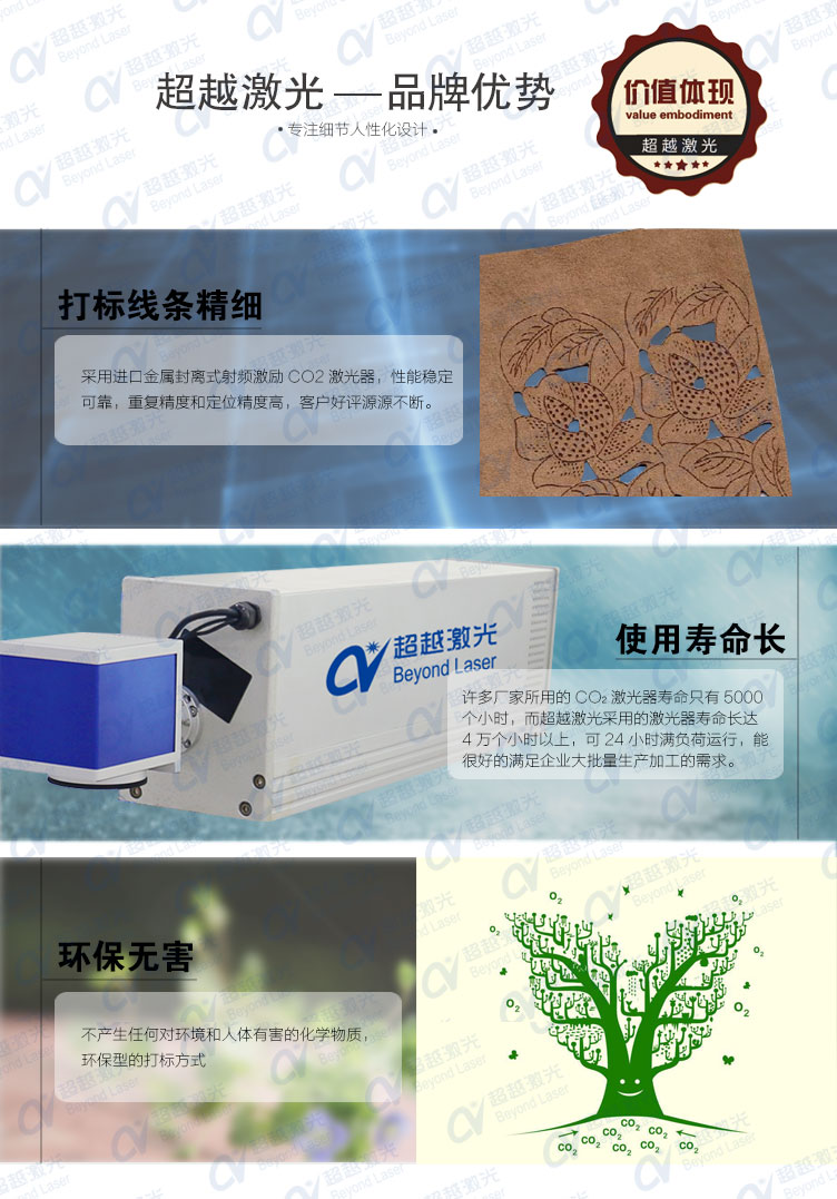 中小功率CO2激光打標機 獨家優(yōu)勢 中小功率CO2激光打標機 獨家優(yōu)勢
